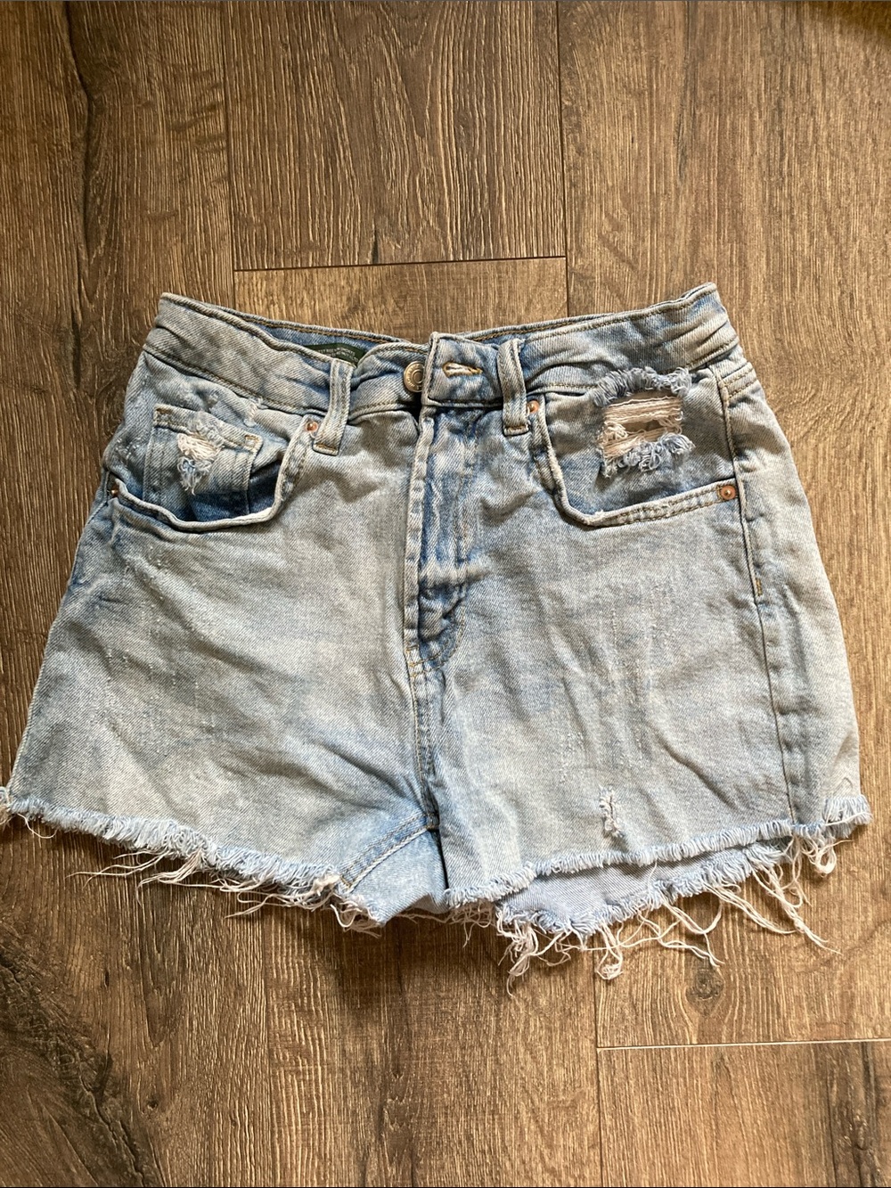 wild fable Light Wash Distressed Denim Shorts